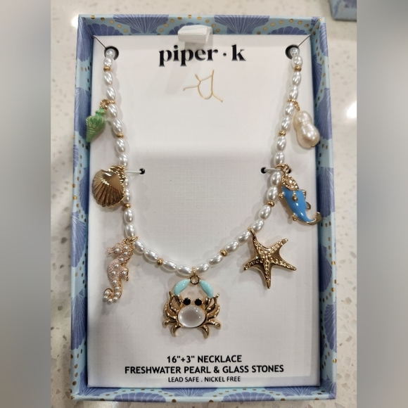 🔹️Piper K🔹️ gorgeous nautical charm 16" Sea necklace Sheahorse Star Shells ✨🦀 - Picture 7 of 7